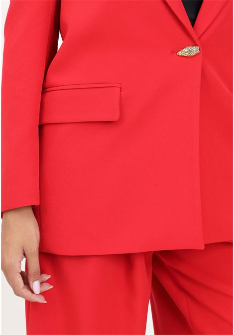 Red women's jacket JUST CAVALLI | 77PAQ701N0373573